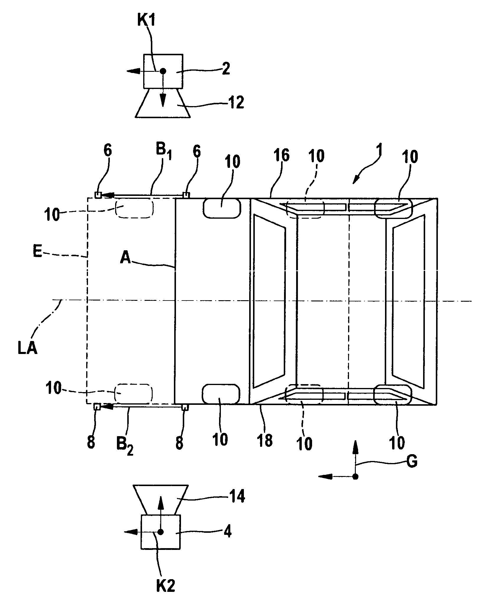 Method and device for checking the referencing of measuring heads in a chassis measuring system