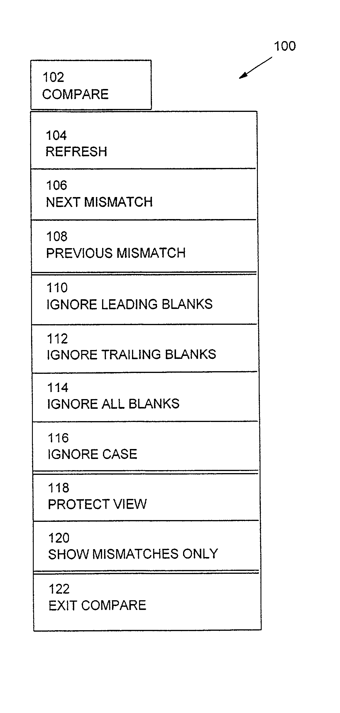 System and method for providing language-specific extensions to the compare facility in an edit system