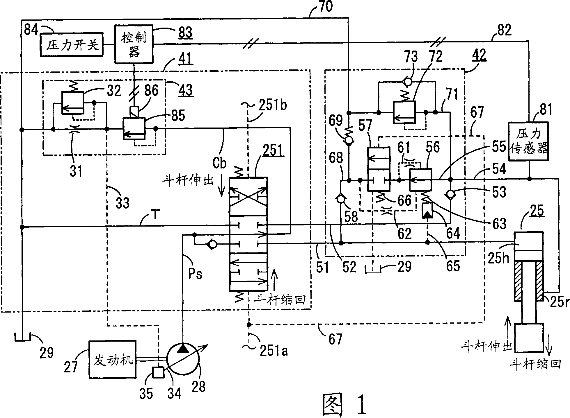 Control circuit of construction machine