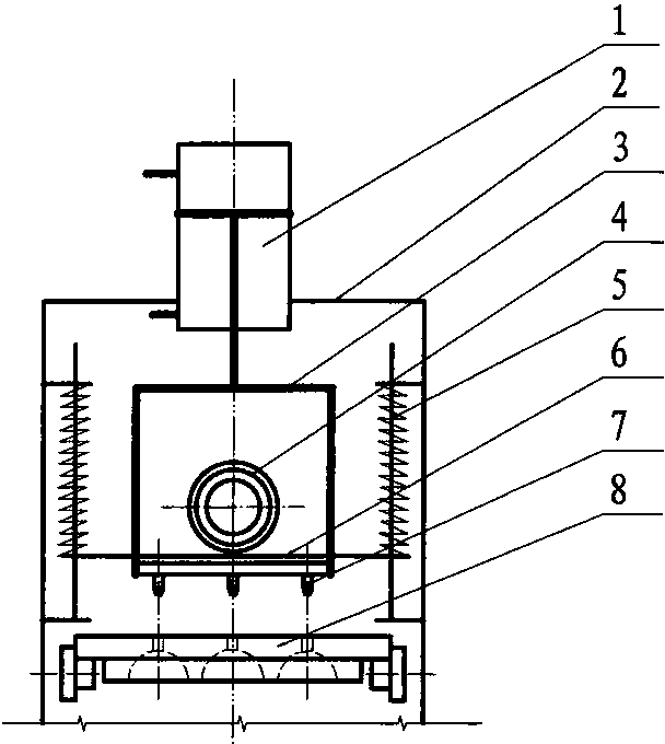 Device for cleaning sand ejecting holes of mould for casting production line automatically