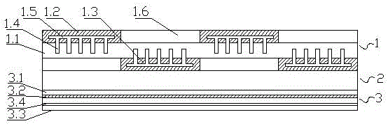 Warming type antibacterial fabric with insulating fabric layer