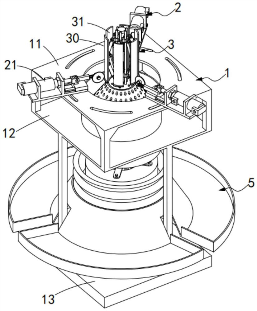 A curved cardboard automatic cutting machine