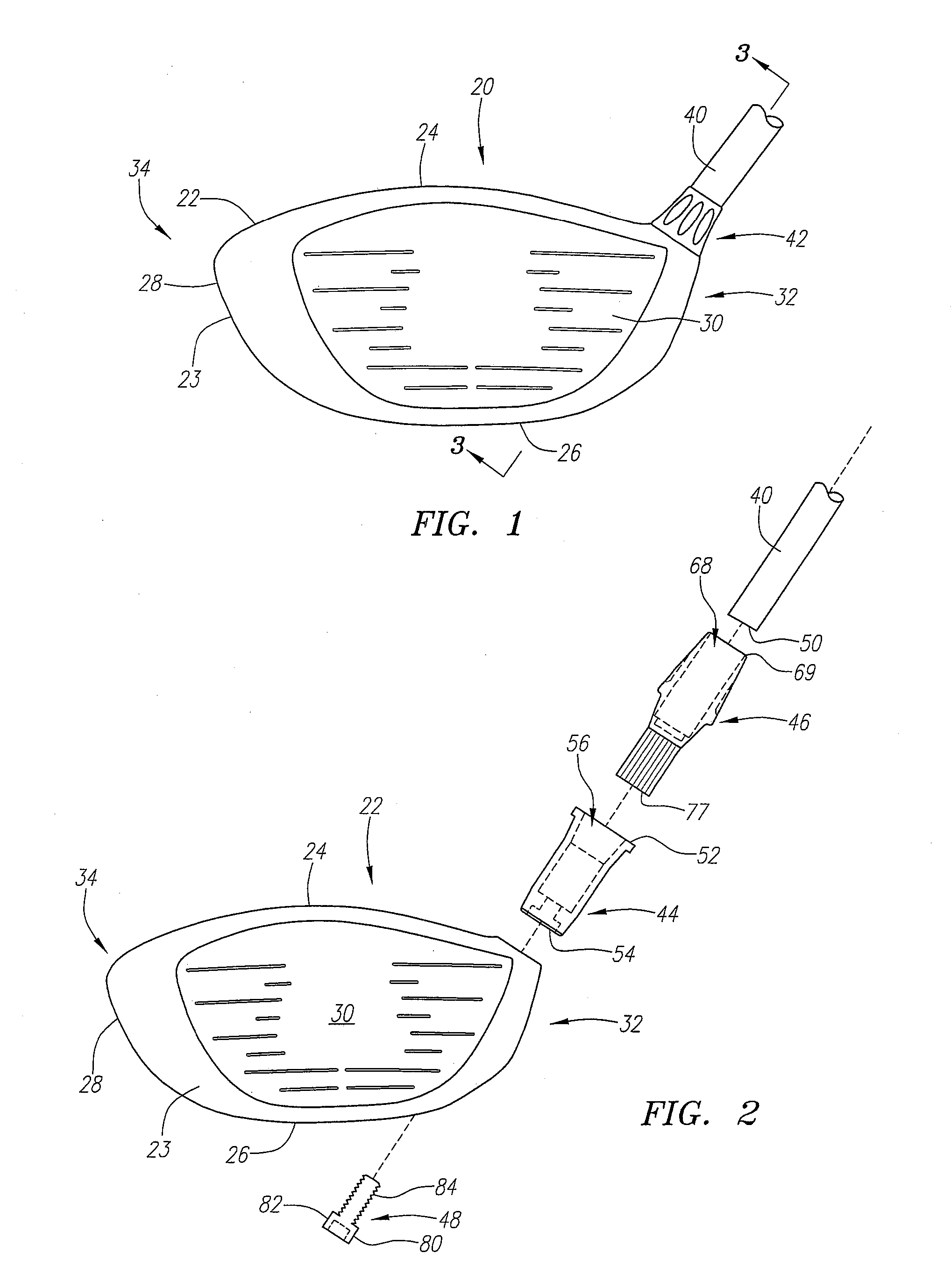 Iron-type golf club with interchangeable head-shaft connection