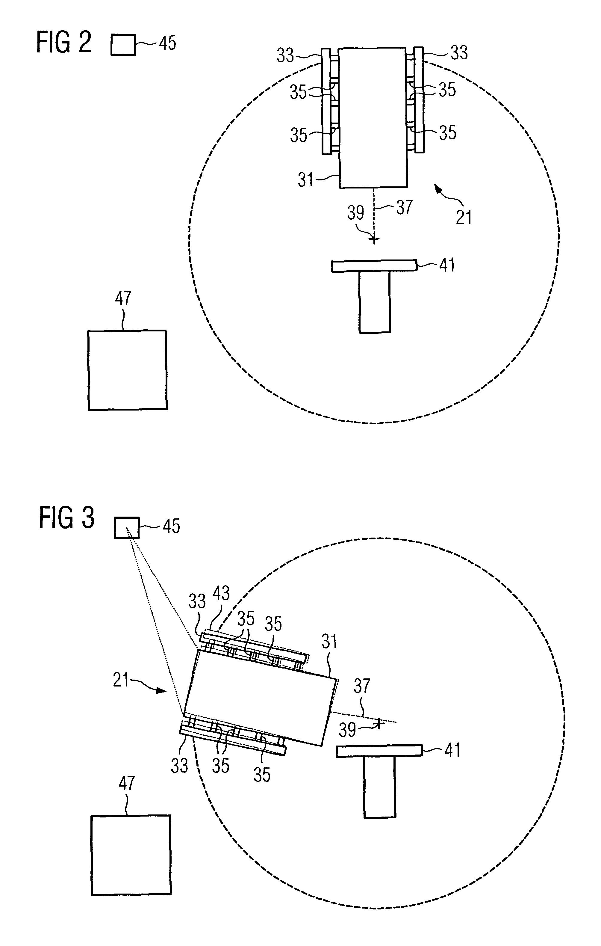 Gantry, particle therapy system, and method for operating a gantry