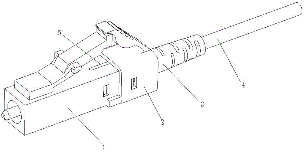 Optical fiber connector and optical contact part module of same