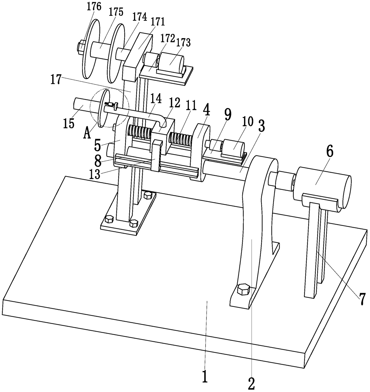 An electric small cable winding device