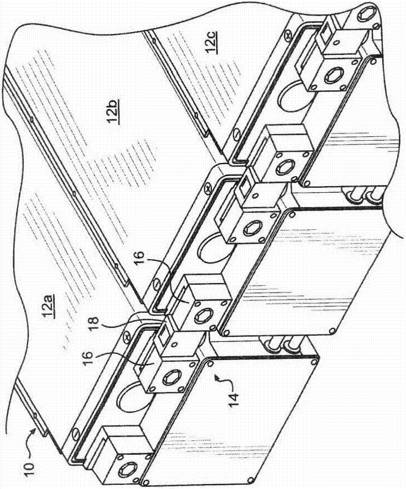 Battery pack with connecting device