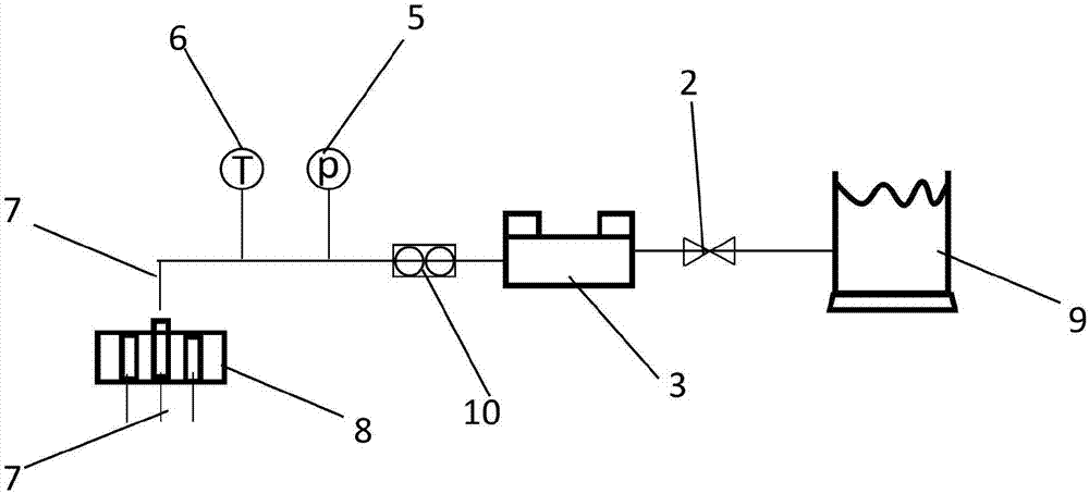 Device for simulating chemical-flooding mining of natural gas hydrates with row-type horizontal wells