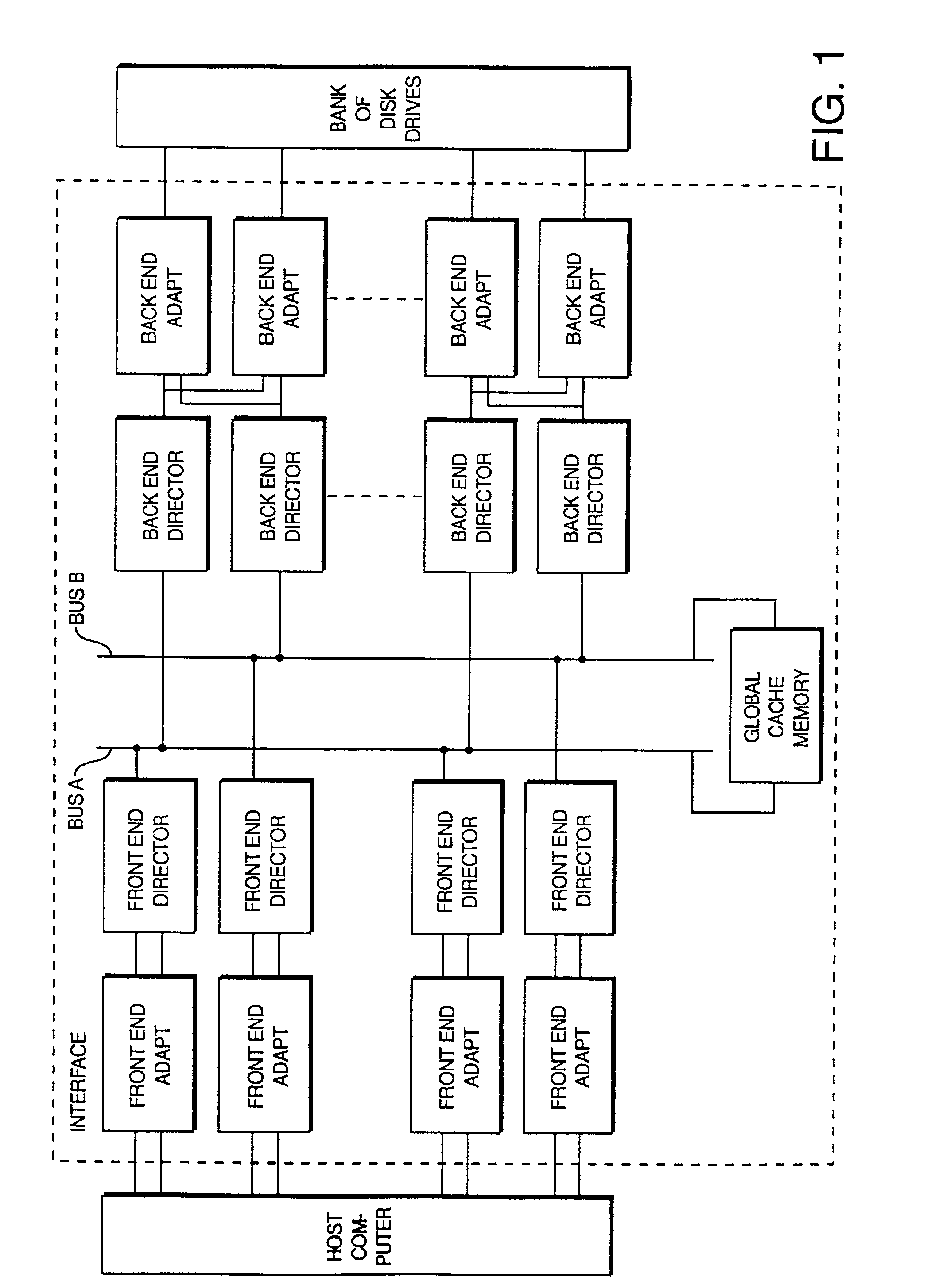 Data storage system having concurrent ESCON channels