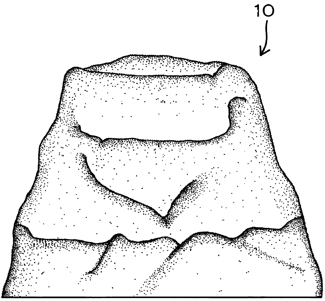 Simulated rock and method of making same