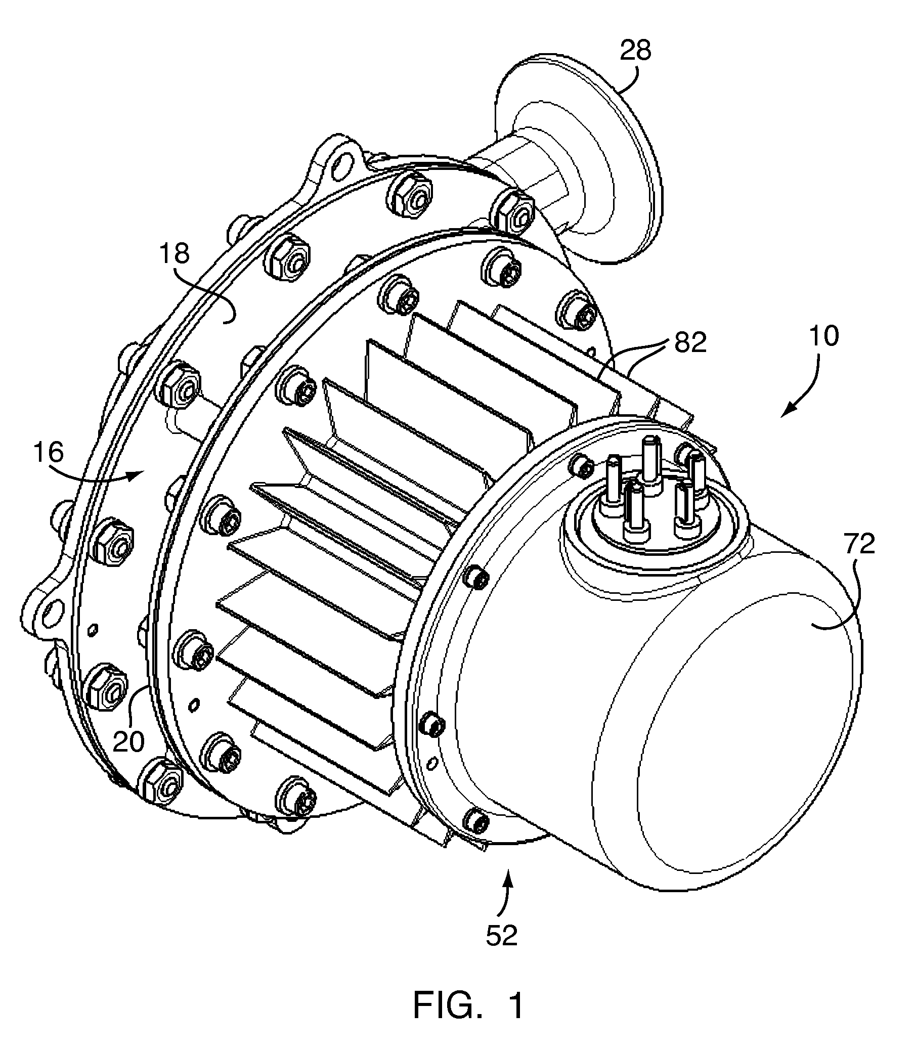 Foil gas bearing supported high temperature centrifugal blower and method for cooling thereof