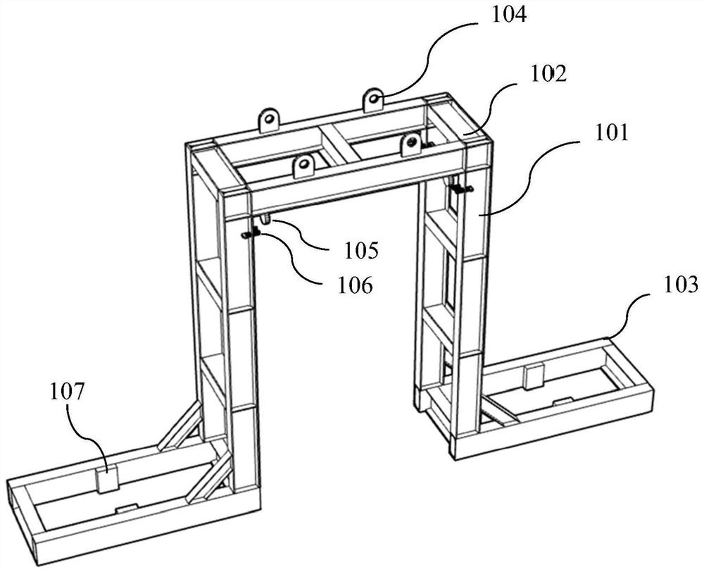 Steel pipe pile positioning device for steel trestle construction in water area and construction method