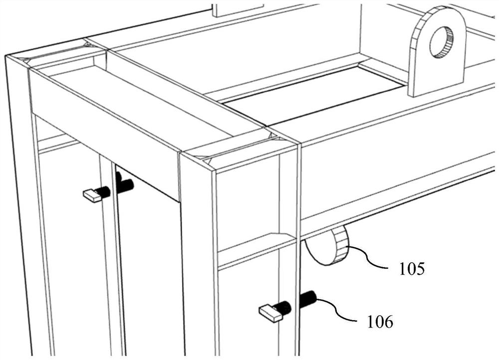 Steel pipe pile positioning device for steel trestle construction in water area and construction method