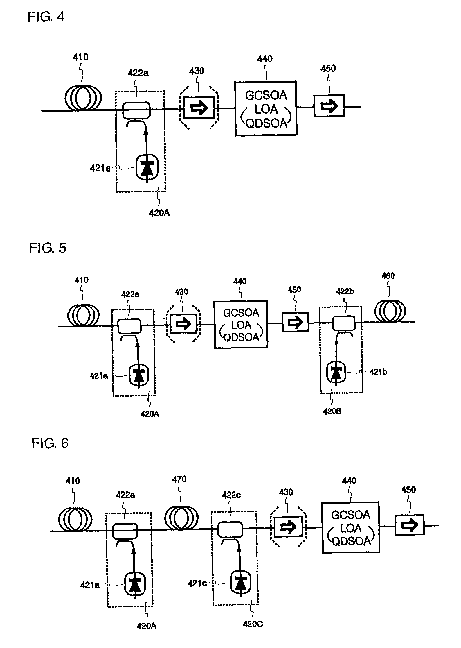 Hybrid optical amplifier coupling Raman fiber amplifier and semiconductor optical amplifier