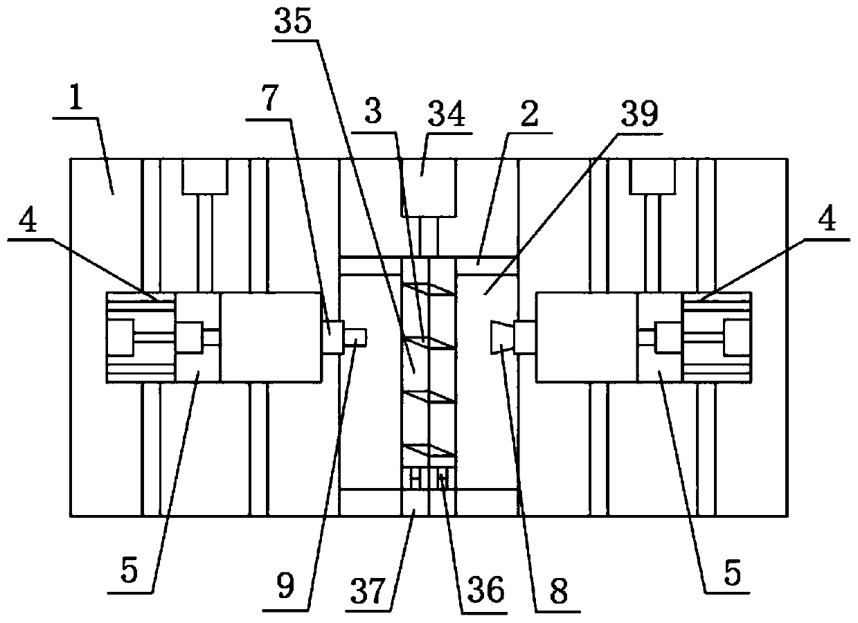 Butt joint type automatic double-spindle numerical control machine tool for polygon turning