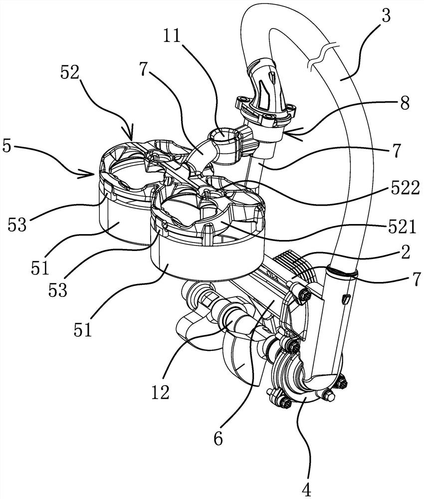 Water-cooling system of motorcycle engine