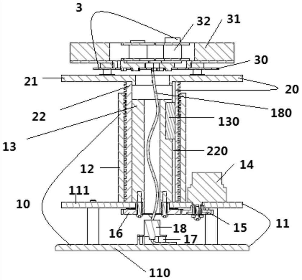 Magnetic levitation device and its rotating lifting mechanism