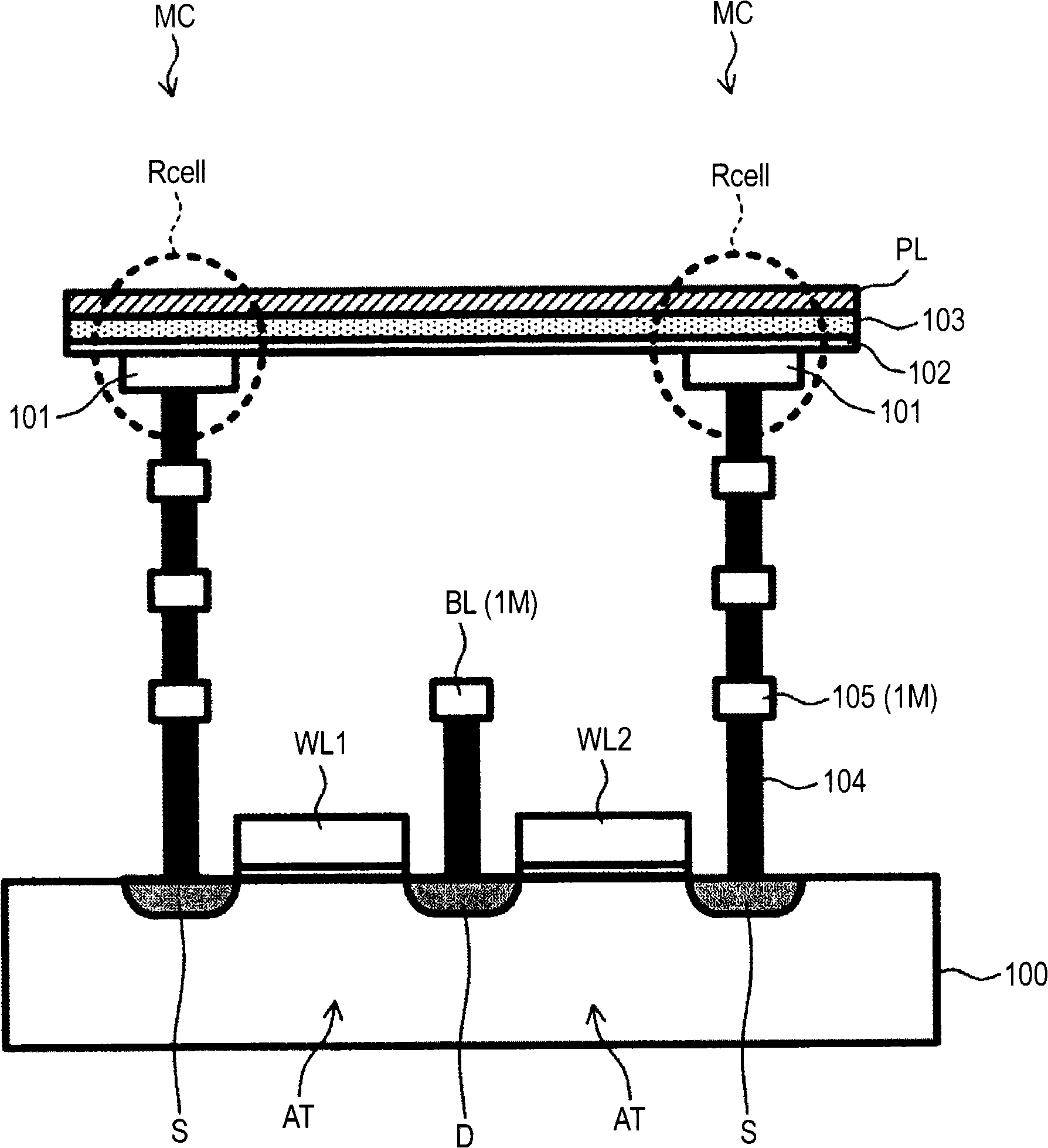 Variable resistance memory device