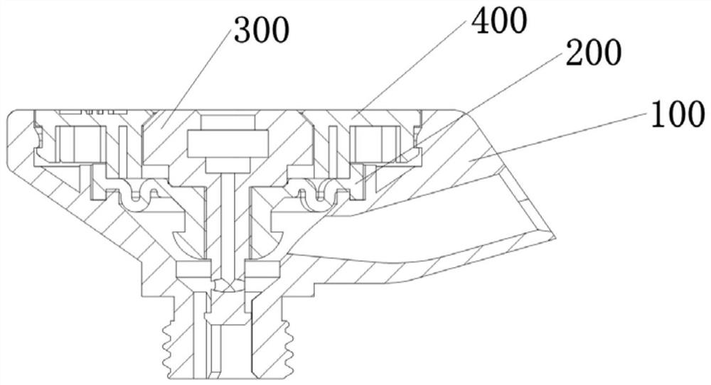 On-off structure for liquid extraction and liquid extraction assembly