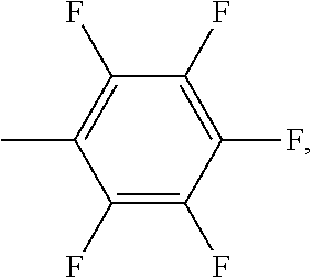 Chromophores with perfluoroalkyl substituents