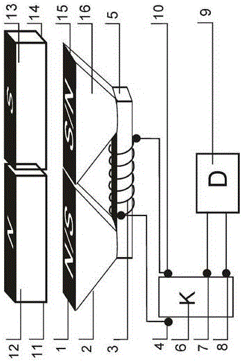 Energy-saving magneto-electricity self-locking mutual opening system