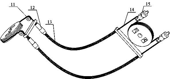 Force bearing hose-based flexible cable transmission mechanism