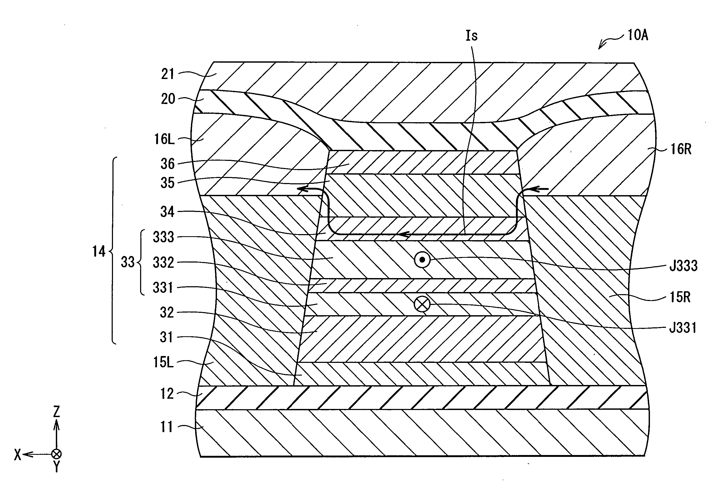 Magnetoresistive device, thin film magnetic head, head gimbal assembly, head arm assembly, magnetic disk drive and method of drive magnetoresistive device