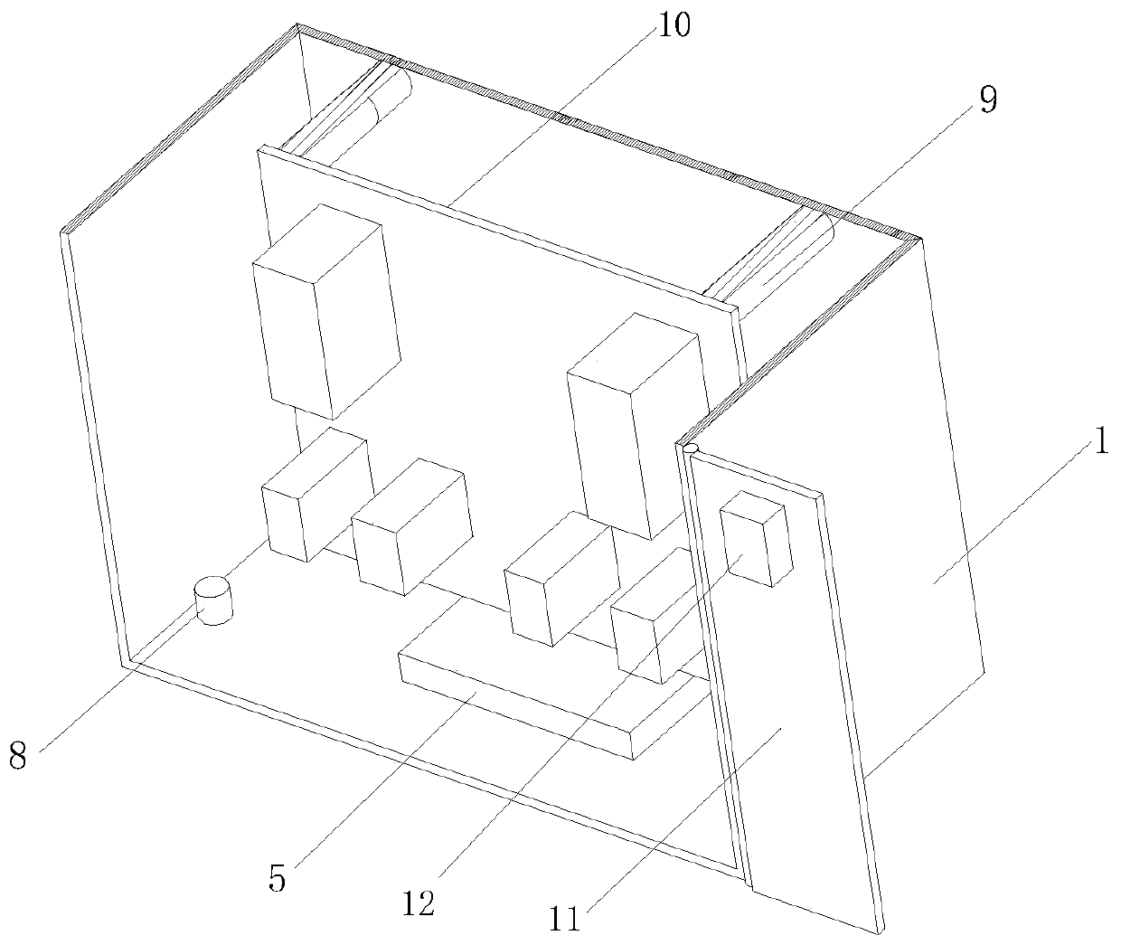 Anti-radiation and anti-static nano coating and electrical control cabinet thereof