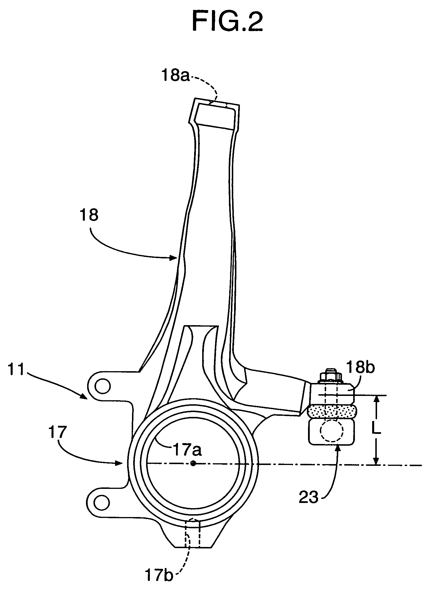 High-mounted double wishbone suspension device