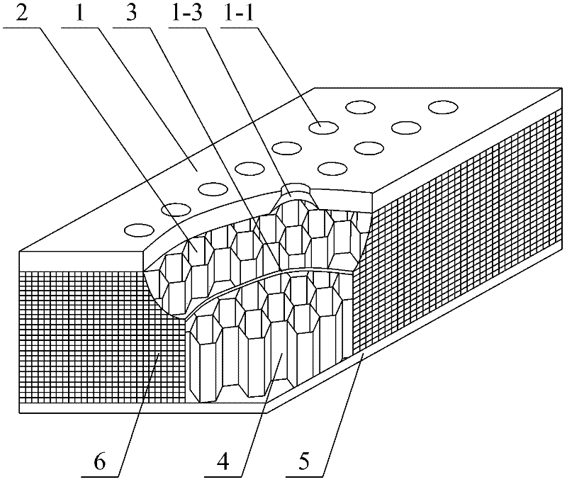 Variable cross-section perforated double-layer sandwich broadband sound-absorbing panel