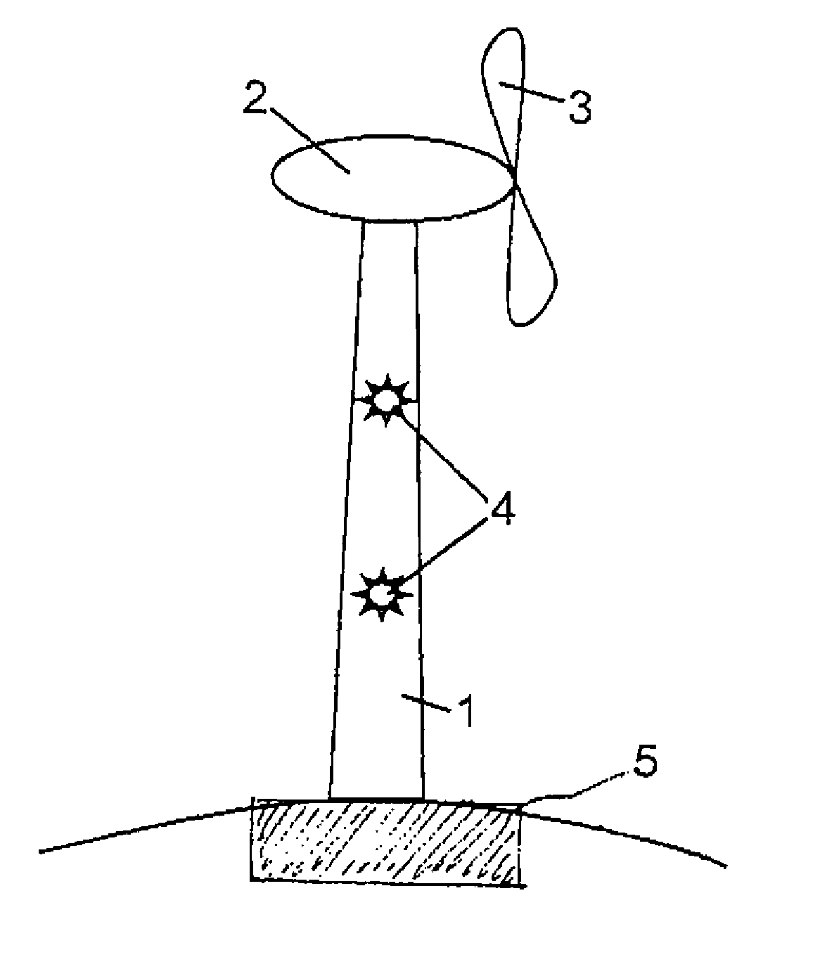 Rod Shaped Light for Marking a Tower with Lights
