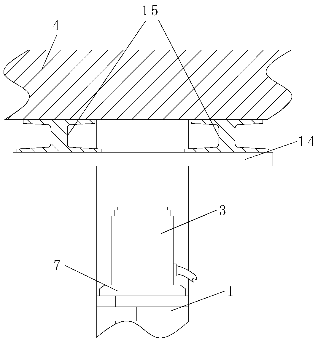 Anti-overturning bungalow roof elevating construction method