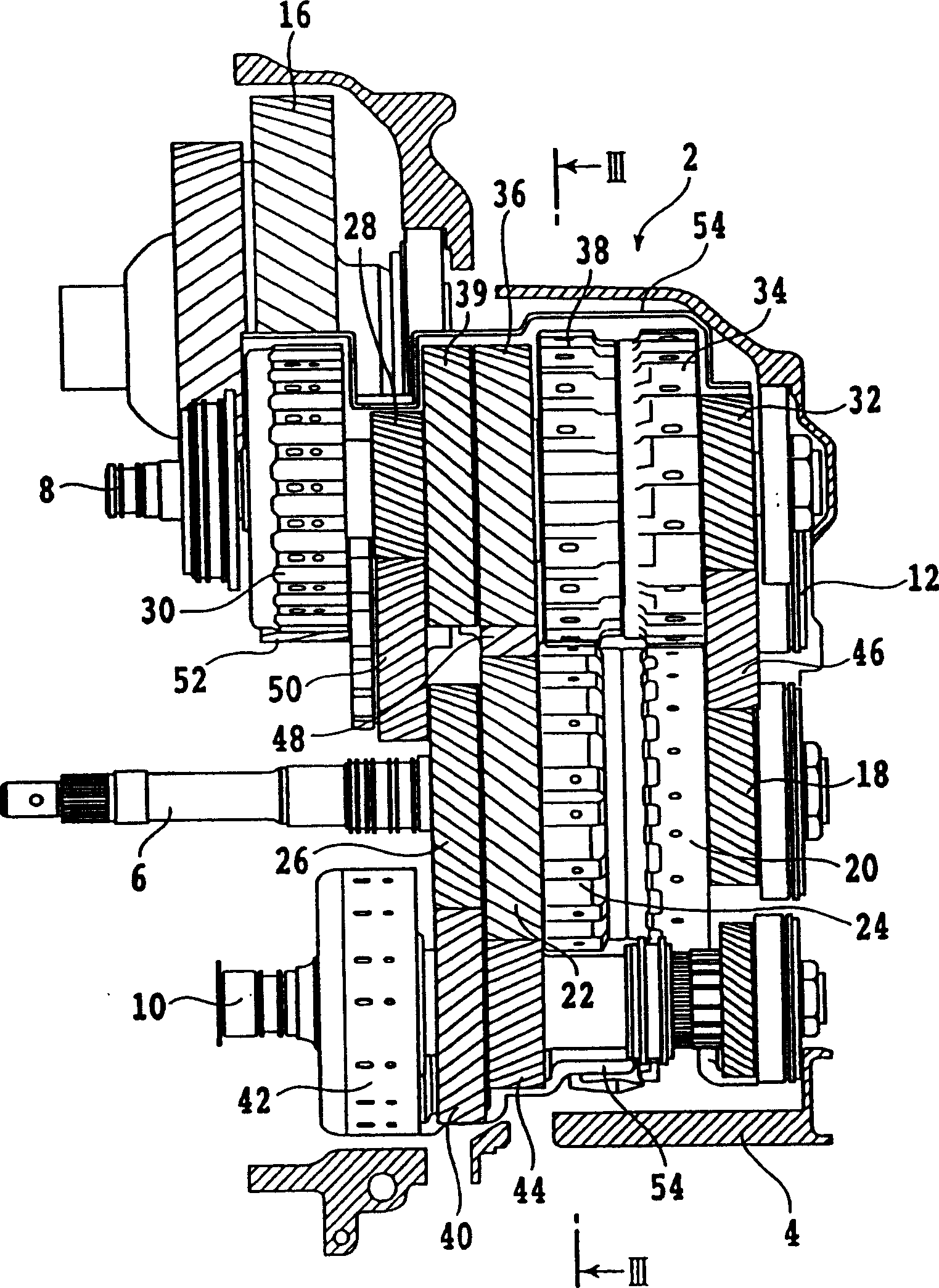 Parallel axes type automatic transmission