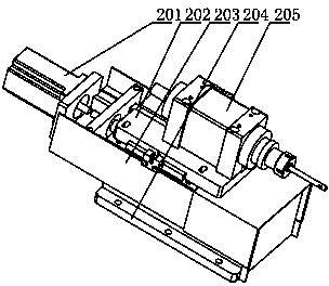 Conveying and punching device special for lock cylinders