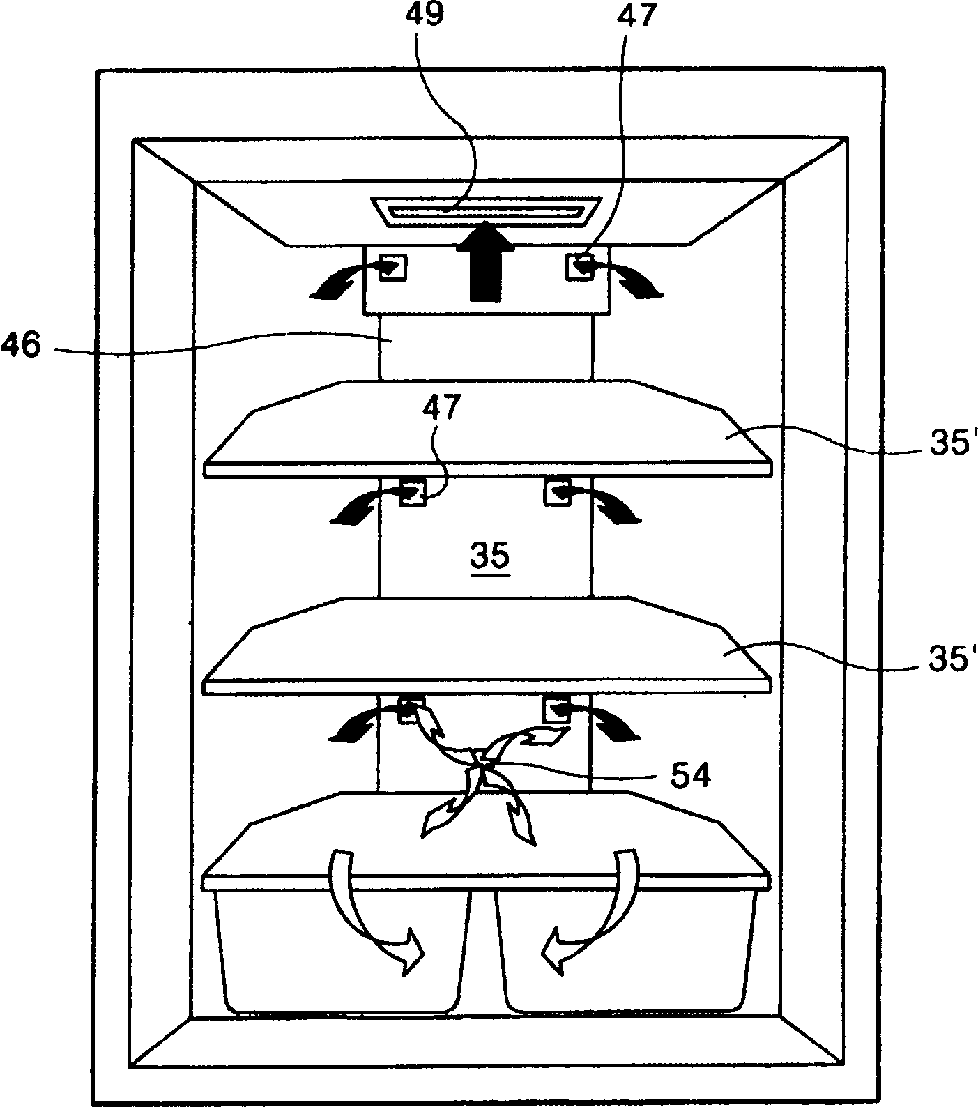 Apparatus and method for controlling cold air circulation in refrigerator