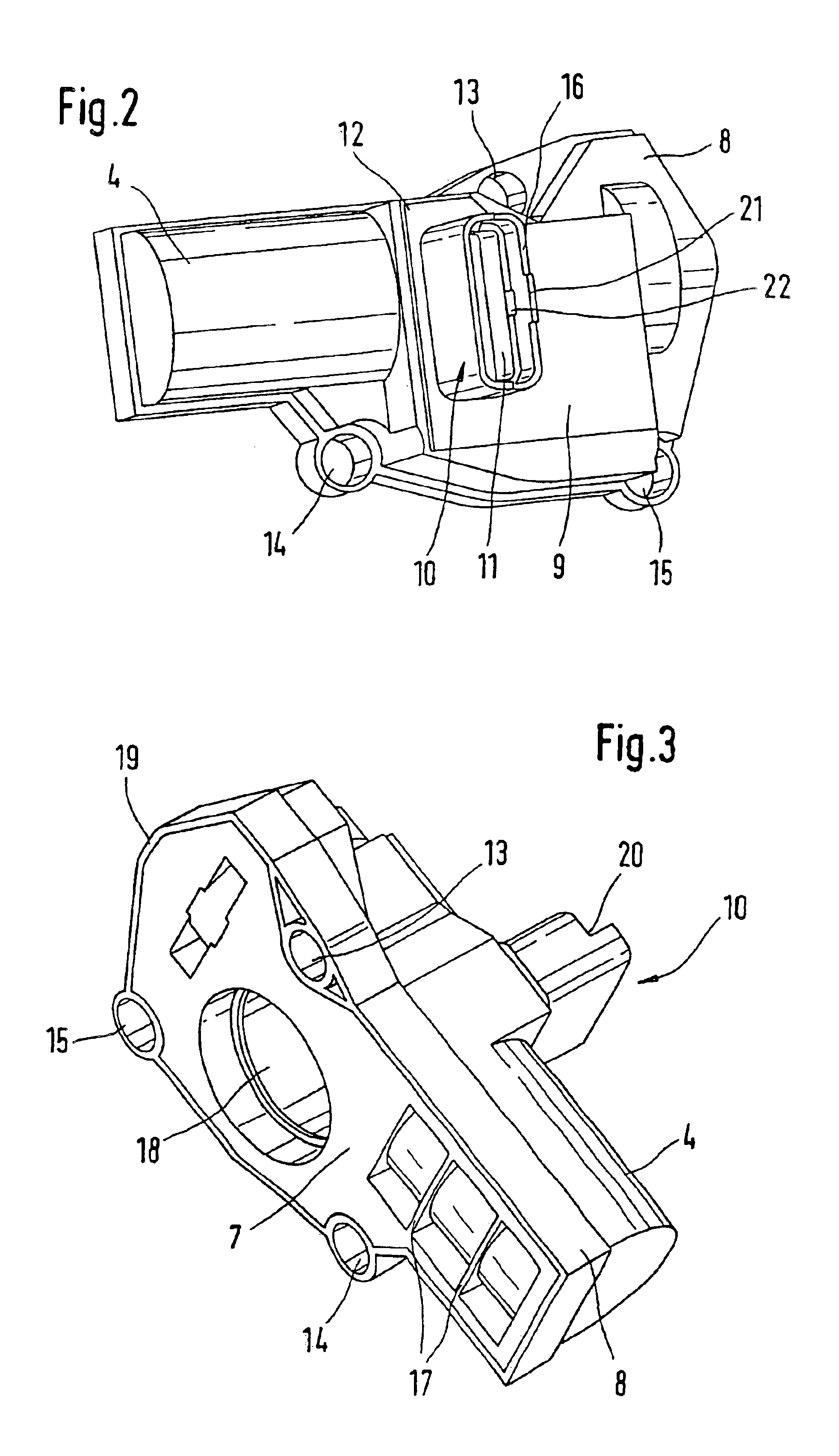 Throttle housing comprising a modular lid element