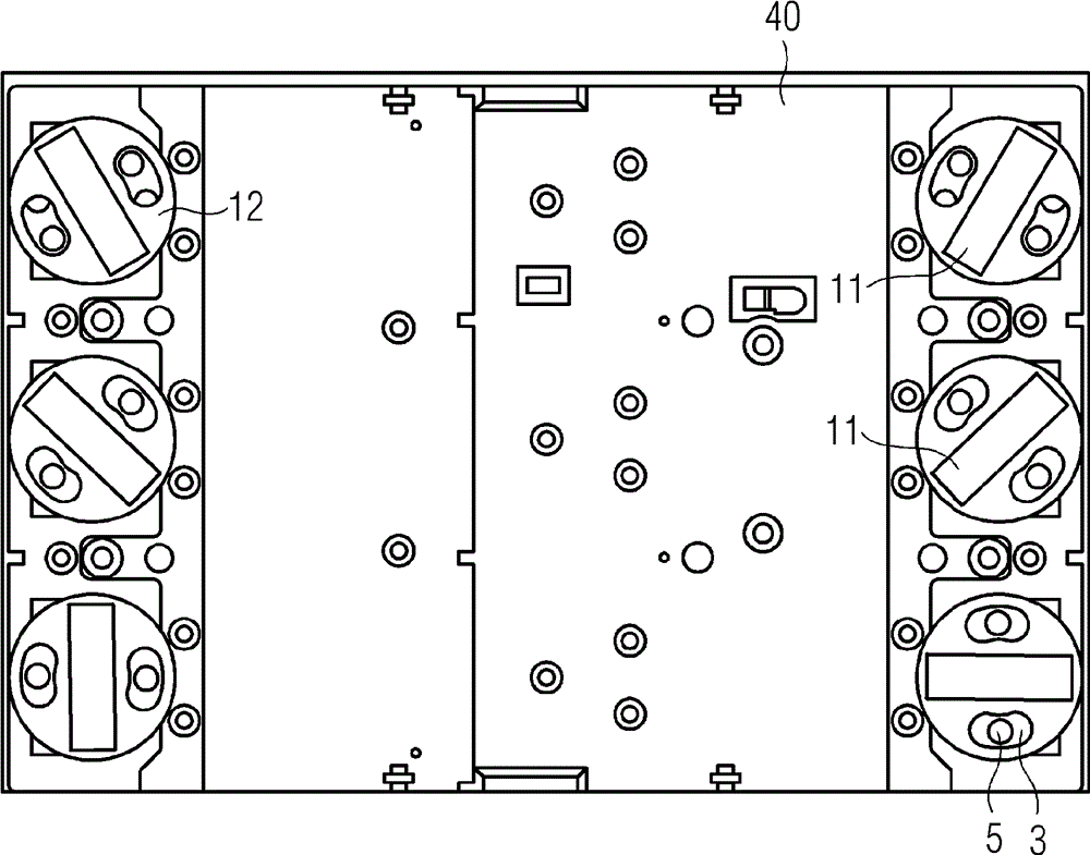 Angular adjustable rear stud for molded case circuit breaker