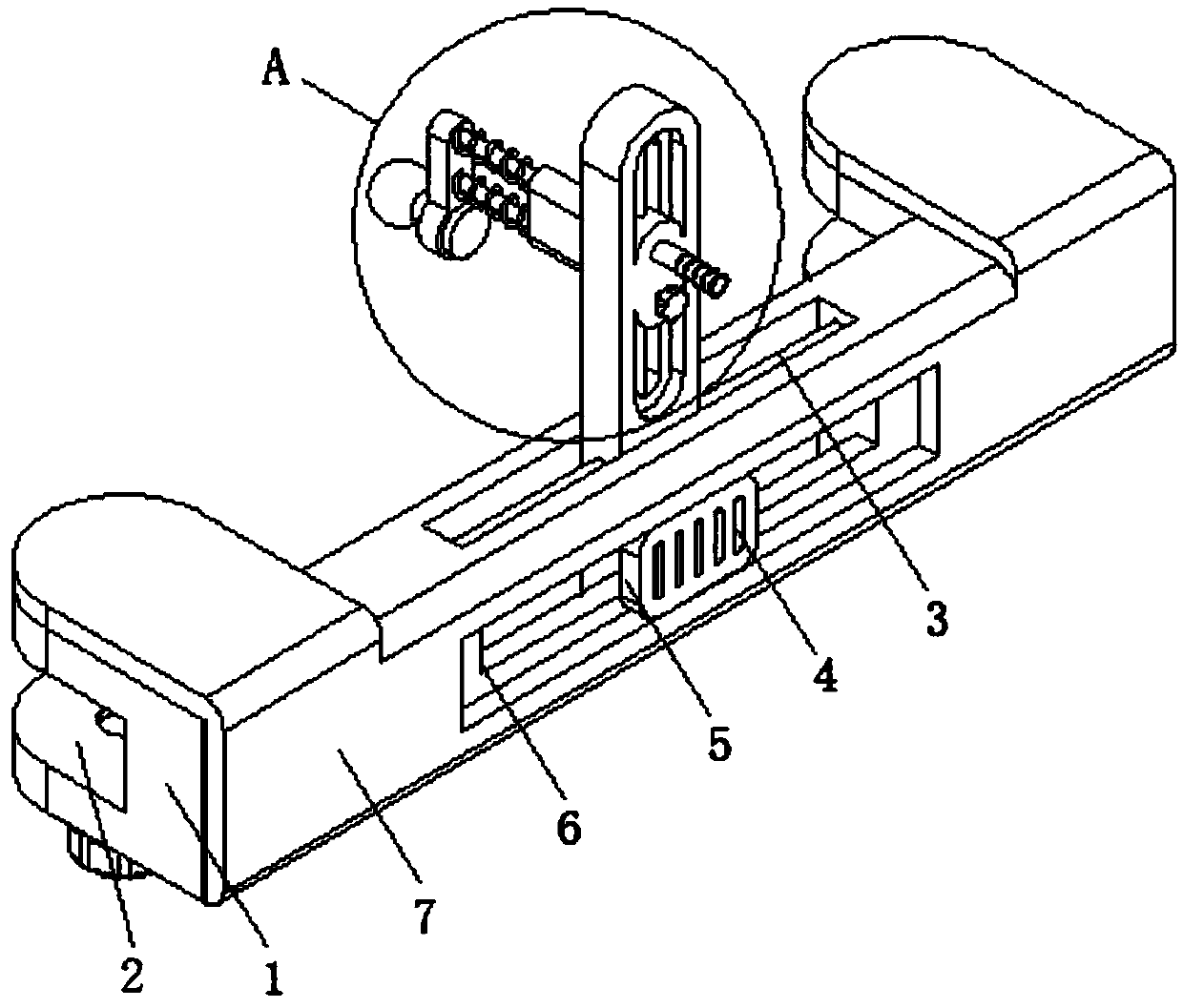 Traditional Chinese medicine physical therapy device for neurasthenia