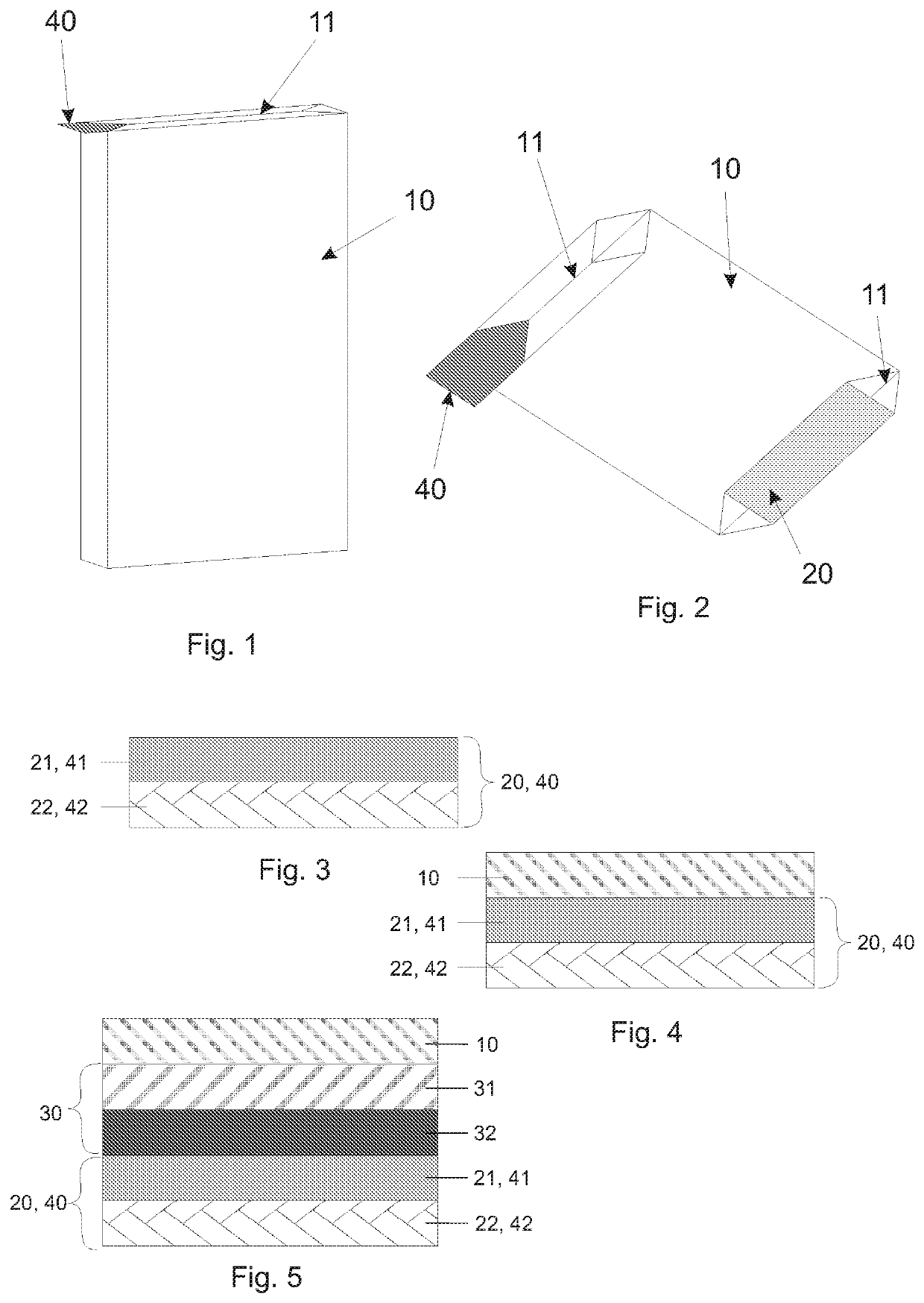 Bag- or sack-like packaging and process for manufacturing bag- or sack-like packaging