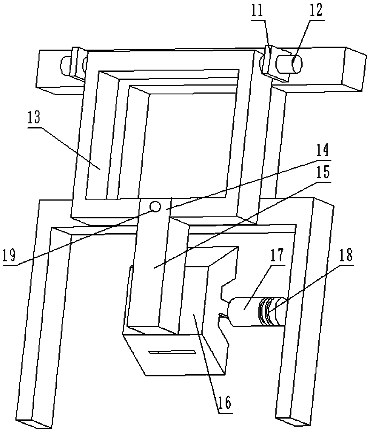 Slotting device for road construction