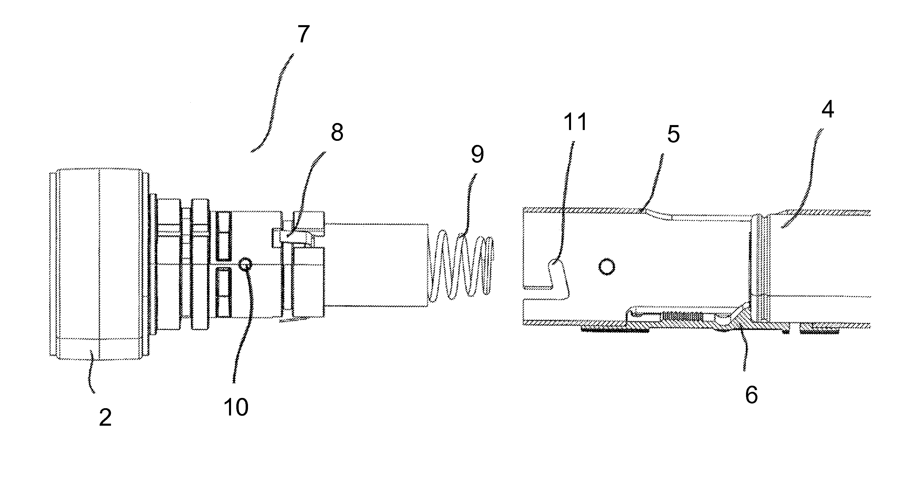 Drapery tube incorporating batteries within the drapery tube, with a stop for facilitating the loading and unloading of the batteries