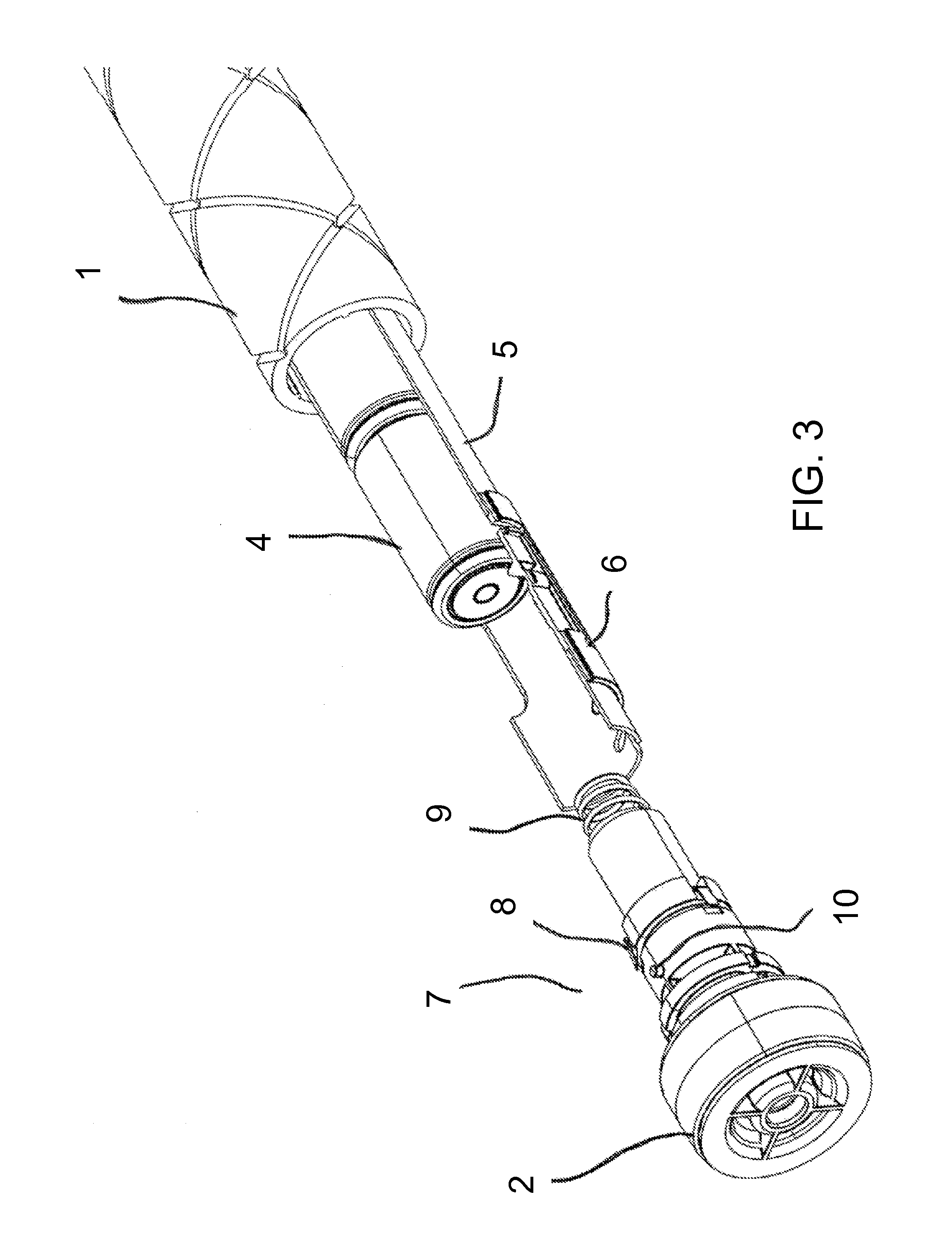 Drapery tube incorporating batteries within the drapery tube, with a stop for facilitating the loading and unloading of the batteries