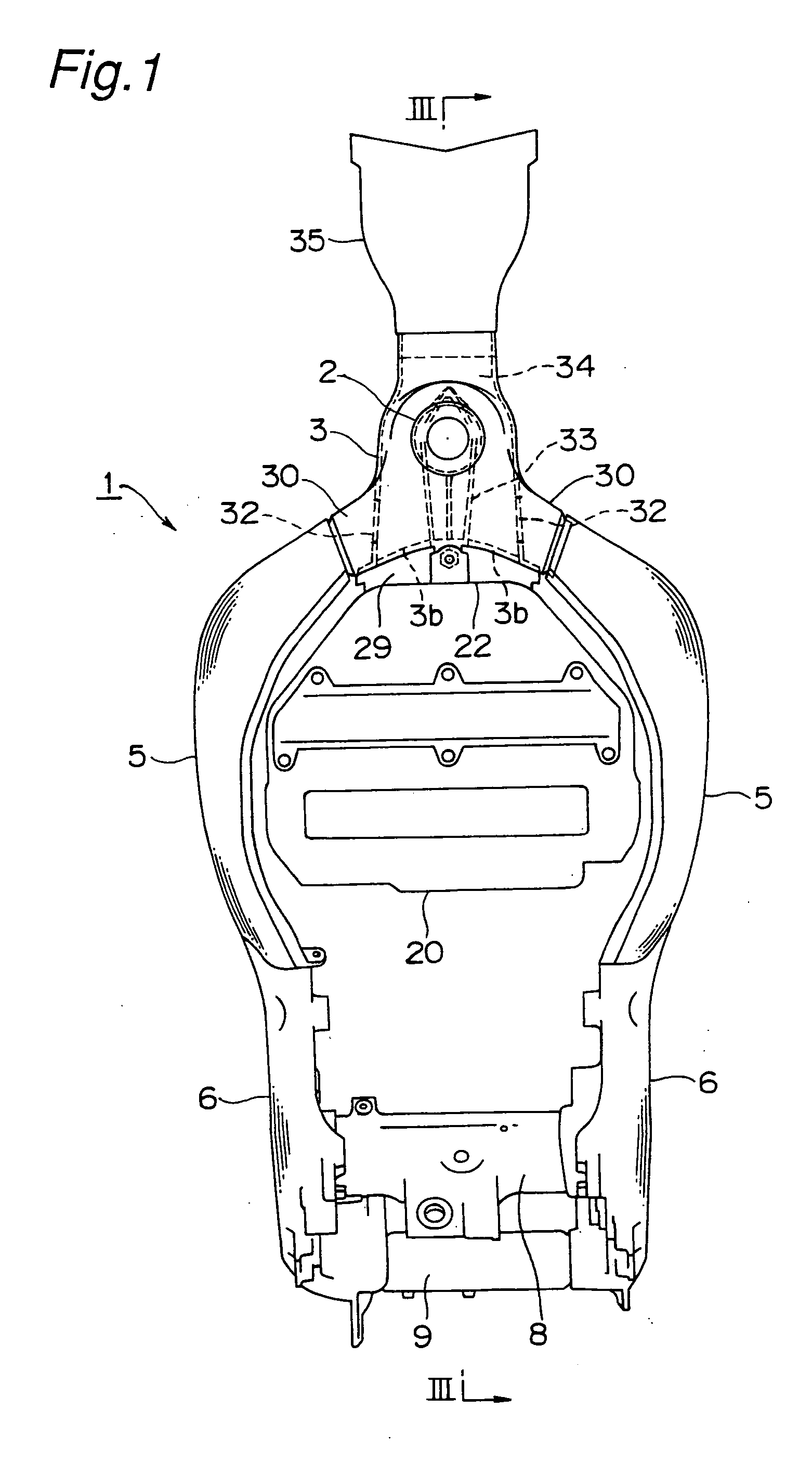 Air intake device for two-wheeled motor vehicle