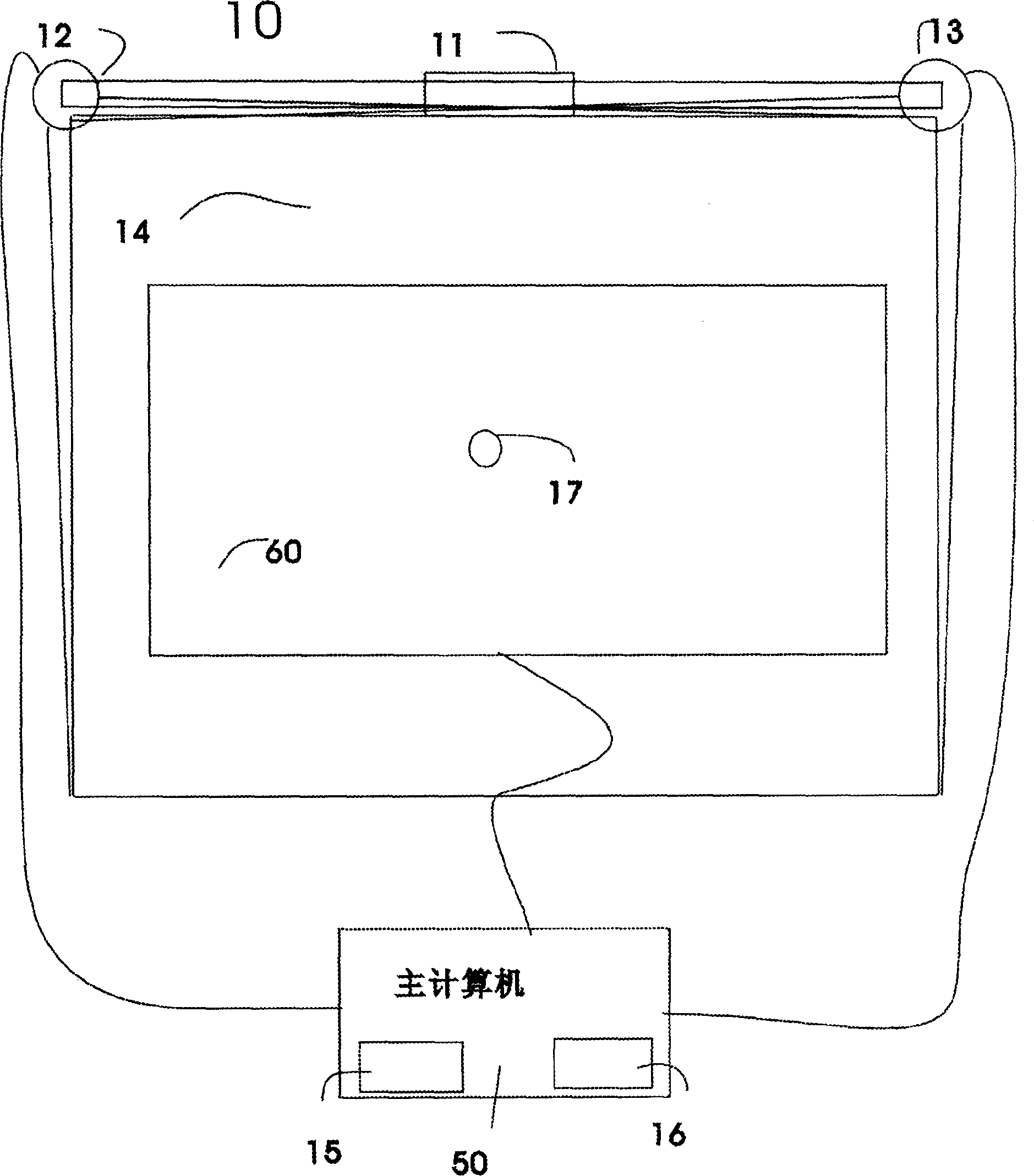 Size variable touch system based on pattern recognition