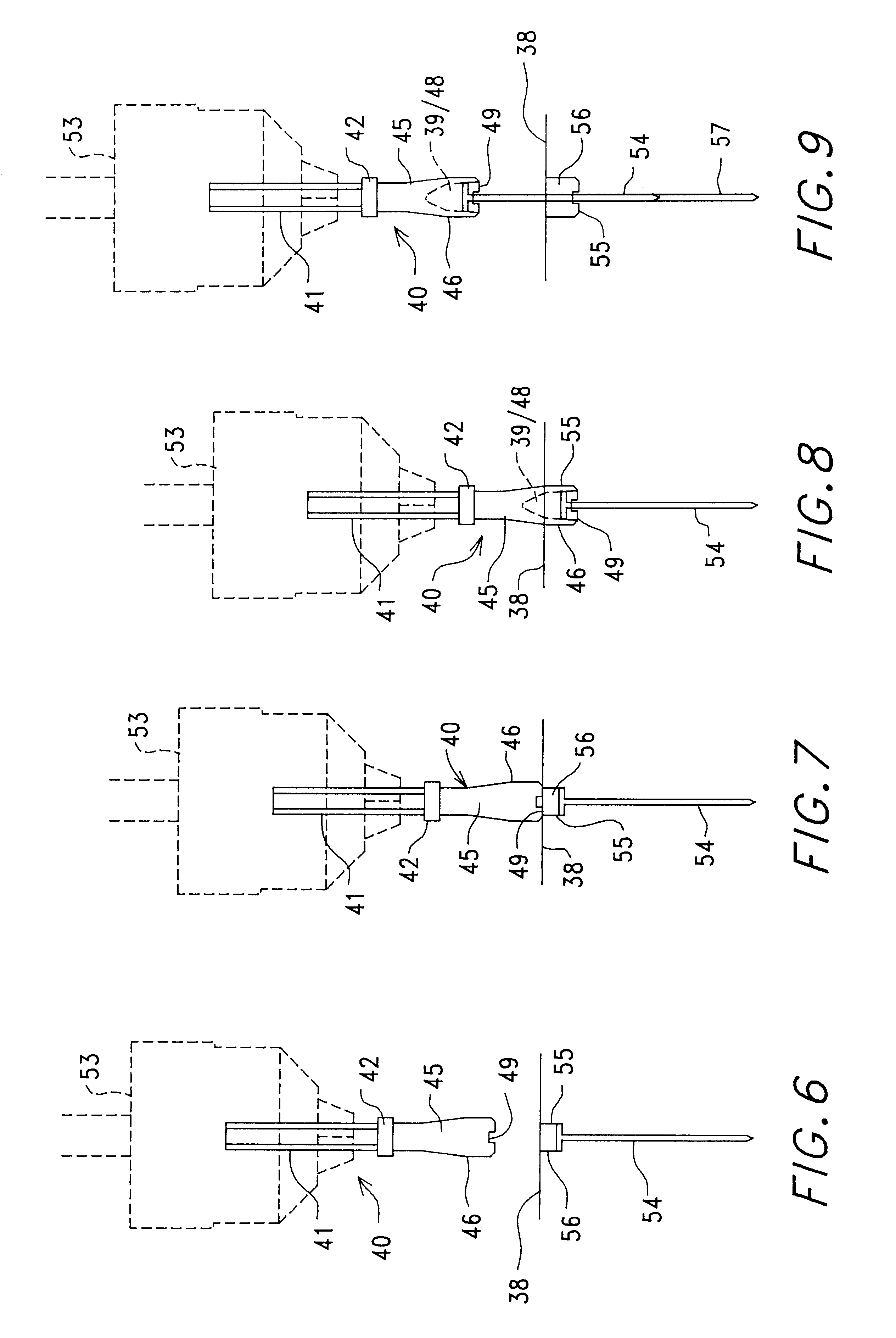 Apparatus for extracting fasteners from a host material
