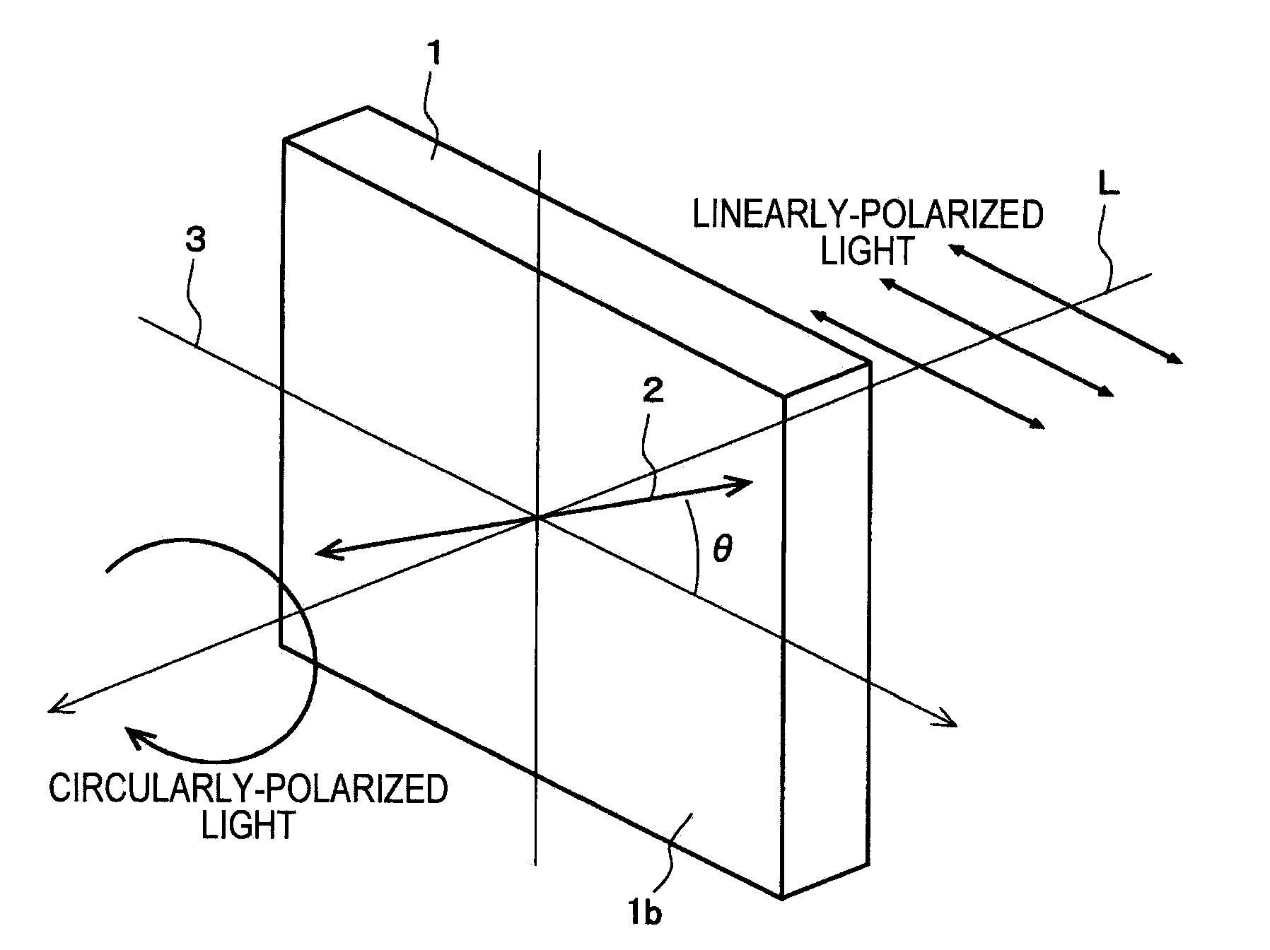 Quarter wave plate, optical pickup device, and reflective liquid crystal display device