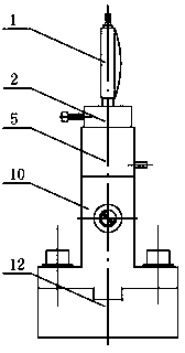 Tool structure for measuring plunger bottom clearance groove depths