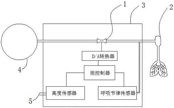 Digital respiration following oxygen supply system and oxygen supply method thereof