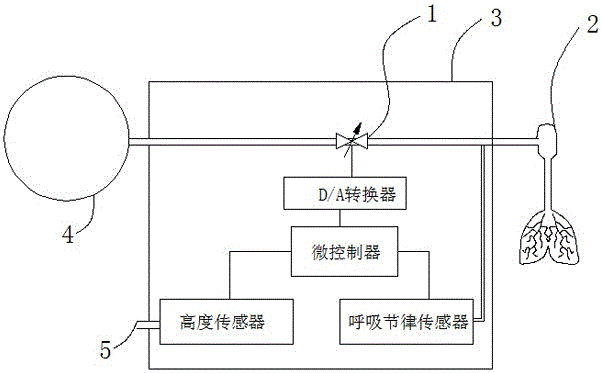 Digital respiration following oxygen supply system and oxygen supply method thereof