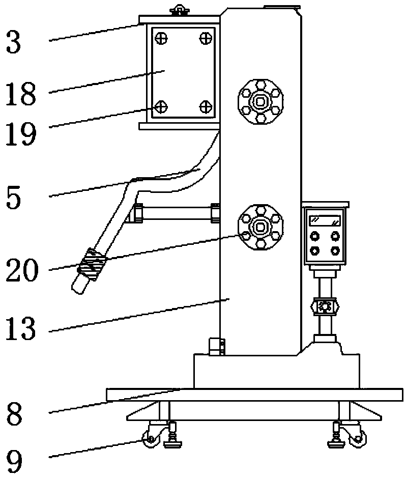 Height detection equipment for tunnel construction